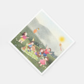 Serviette En Papier Joyeux Pique-Nique Anniversaire Jardin pour enfant (Coin)