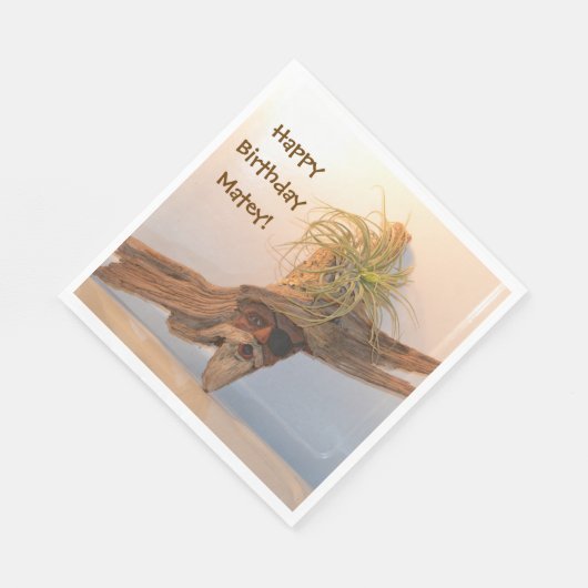 Serviette En Papier Joyeux Pirate d'anniversaire (Coin)