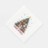 Serviette En Papier Joyeux Pitmas Pitbull Chien Pull de Noël Ugly Tr (Coin)