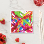 Serviette En Papier Joyeux plateau de peinture (En situation)