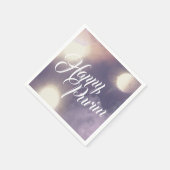 Serviette En Papier Joyeux purim en étincelle et pourpre (Coin)