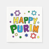 Serviette En Papier Joyeux Purim ! Serviettes de table (Devant)