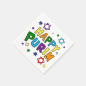 Serviette En Papier Joyeux Purim ! Serviettes de table (Coin)