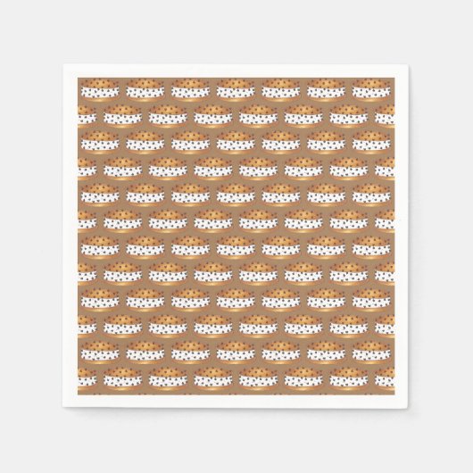 Serviette En Papier Joyeux sandwich à la crème glacée Chipwich Anniver (Devant)