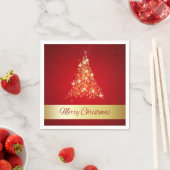 Serviette En Papier Joyeux sapin de Noël éclatant (En situation)