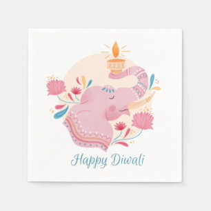 Serviette En Papier Joyeux serviettes Diwali