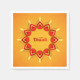 Serviette En Papier Joyeux serviettes Diwali