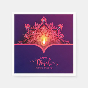 Serviette En Papier Joyeux serviettes Diwali