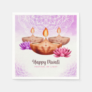 Serviette En Papier Joyeux serviettes Diwali