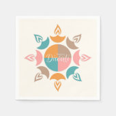 Serviette En Papier Joyeux serviettes Diwali (Devant)
