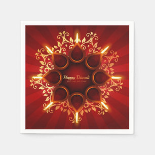 Serviette En Papier Joyeux serviettes Diwali
