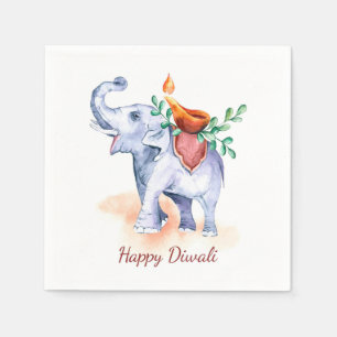Serviette En Papier Joyeux serviettes Diwali