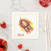Serviette En Papier Joyeux serviettes Diwali (En situation)