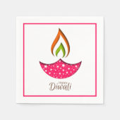 Serviette En Papier Joyeux serviettes Diwali (Devant)