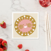 Serviette En Papier Joyeux soleil (En situation)