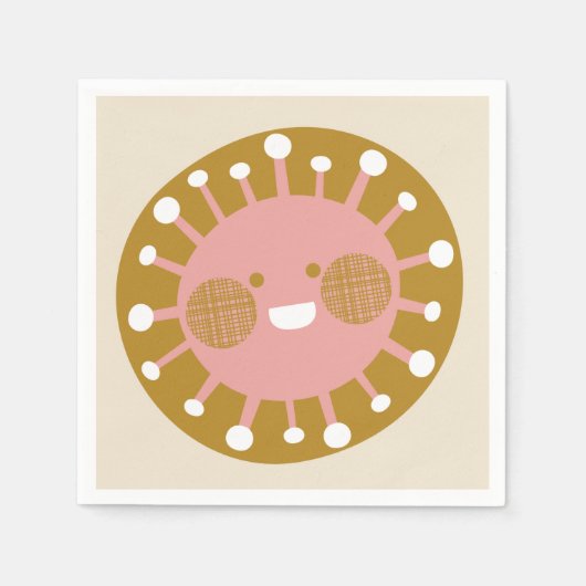 Serviette En Papier Joyeux soleil (Devant)