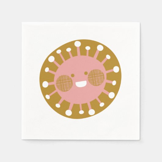 Serviette En Papier Joyeux soleil (Devant)