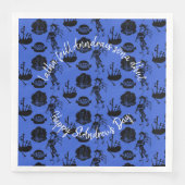 Serviette En Papier Joyeux St Andrew Day Haggis Bagpipe Nessie (Devant)