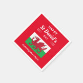 Serviette En Papier Joyeux St David's Day Dydd Gala Gallois Dewi Hapus (Coin)