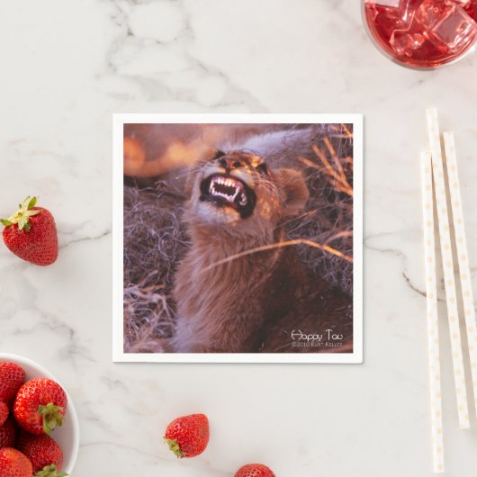 Serviette En Papier Joyeux Tau (En situation)