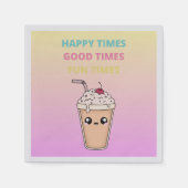 Serviette En Papier Joyeux Temps, Bons Temps, Fun Times (Devant)