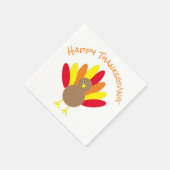 Serviette En Papier Joyeux Thanksgiving (Coin)