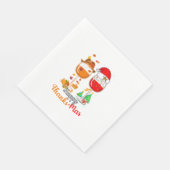Serviette En Papier Joyeux Thanksmas Vin Thanksgiving Noël Long S (Coin)