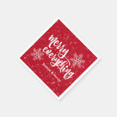 Serviette En Papier Joyeux Tout Snowfall de vacances (Coin)
