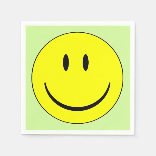 Serviette En Papier Joyeux visage (Devant)