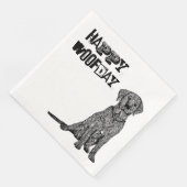 Serviette En Papier Joyeux Woofday (Coin)