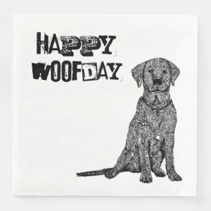 Serviette En Papier Joyeux Woofday