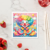 SERVIETTE EN PAPIER " JOYFUL JESTER " (En situation)
