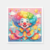 SERVIETTE EN PAPIER " JOYFUL JESTER " (Devant)