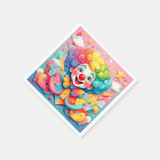 SERVIETTE EN PAPIER " JOYFUL JESTER " (Coin)