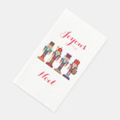 Serviette En Papier Joyous Noel Nutcracker Papier serviette d'hôte (Coin)