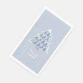 Serviette En Papier Joyoux Noel Papier bleu Serviettes d'hôtes (Coin)