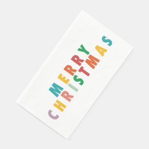 SERVIETTE EN PAPIER JOYRY LOVE JOY NOËL COLORÉ