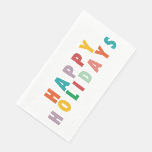 SERVIETTE EN PAPIER JOYRY LOVE JOY   NOËL COLORÉ