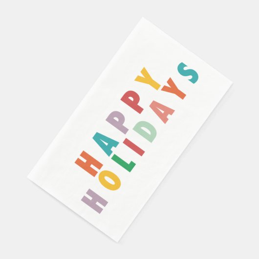 SERVIETTE EN PAPIER JOYRY LOVE JOY | NOËL COLORÉ (Coin)