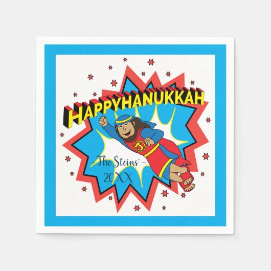 Serviette En Papier Judah Maccabee Le Parti Hammer Hanoukka (Devant)
