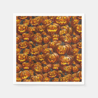 Serviette En Papier Jumble de Jack-o-Lanterns