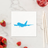 Serviette En Papier Jumbo Jet Design Napkins (En situation)