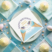 Serviette En Papier Jumeaux cool Glace Cream Boys Anniversaire