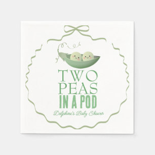 Serviette En Papier Jumeaux Deux Petits Pois dans une Cosse Cadeau de