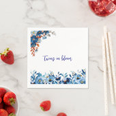 Serviette En Papier Jumeaux en fleurs (En situation)