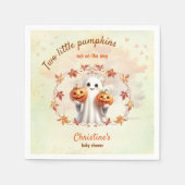 Serviette En Papier Jumeaux Halloween Citrouille Ghost Unisex Baby sho (Devant)
