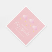 Serviette En Papier Jumelé petite étoile fille douche rose (Coin)