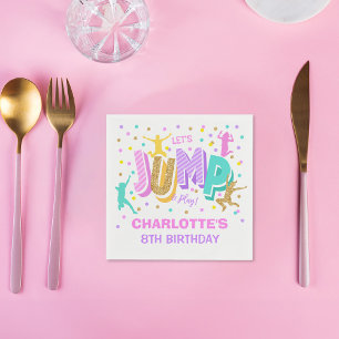 Serviette En Papier Jump Anniversaire des serviettes personnalisées