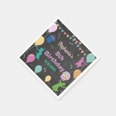 Serviette En Papier Jump Birthday Chalkboard Kid Trampoline Party (Coin)