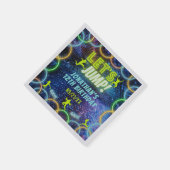 Serviette En Papier Jump Bounce Trampoline Party Neon Green Glow (Coin)